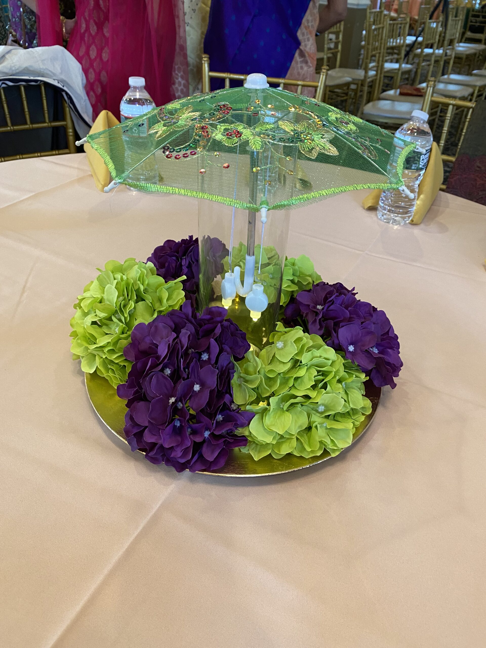 Colorful Centerpieces for Sangeeth